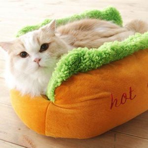 Cozy Cute Bed Kennel Sleeping Cushion Hot Dog Bed Pet
