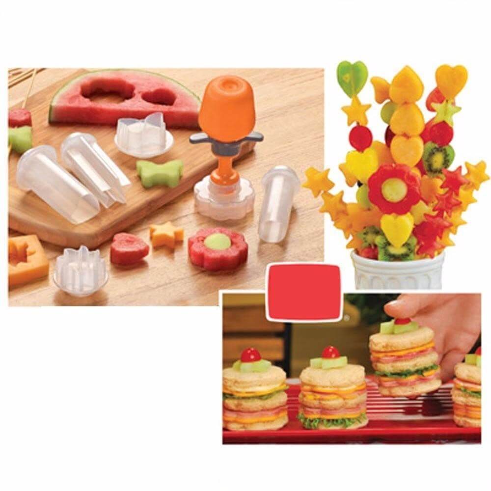 Creative Kitchen Pop Tools Plastic Vegetable Fruit Shape Cutter