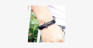 Cross Leather Vintage Bracelet