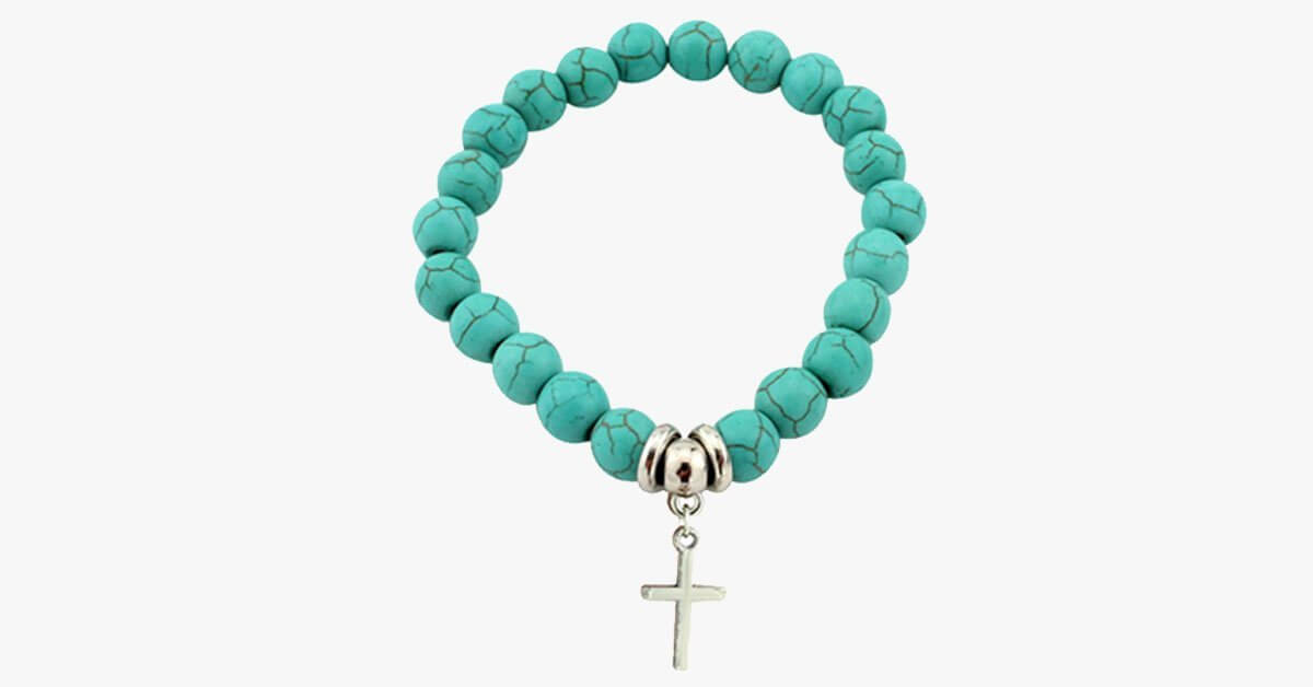 Cross Turquoise Bracelet