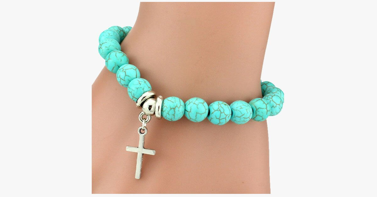 Cross Turquoise Bracelet