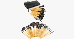 Deluxe Brush Set 24 Piece With Wooden Body
