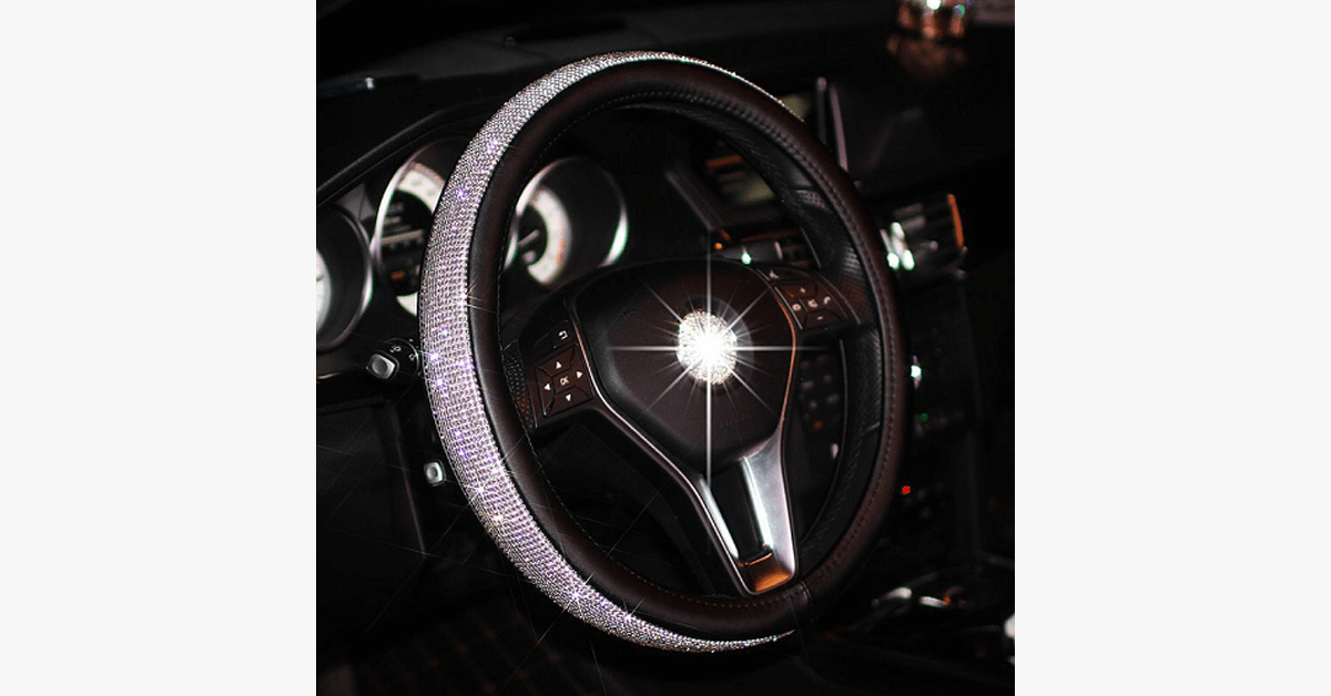 Diamonds Steering Wheel Cover