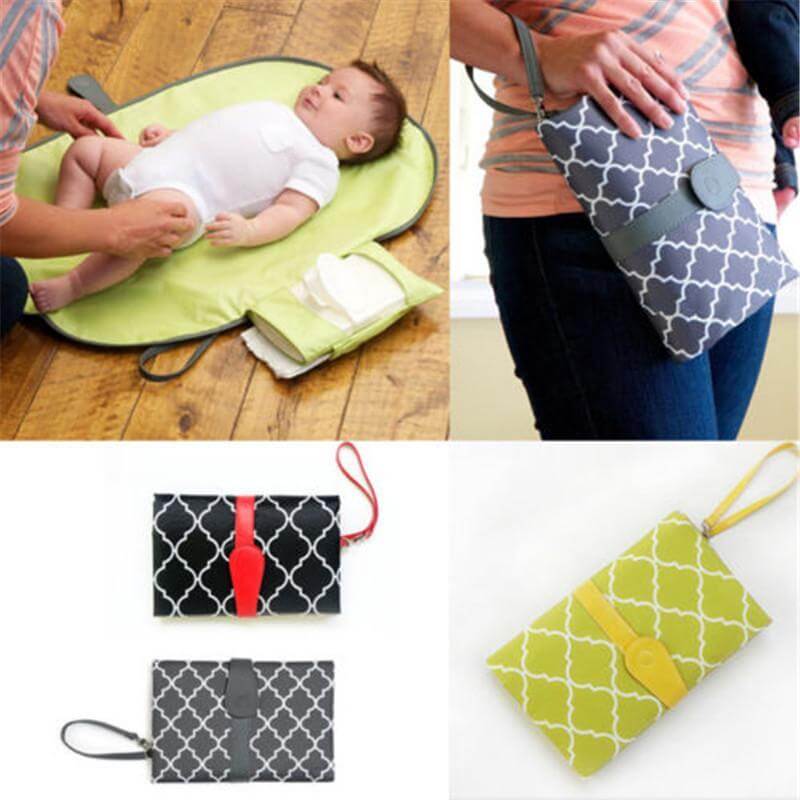 Diaper Changing Clutch Bag Infant Travel Diaper Changing Pad