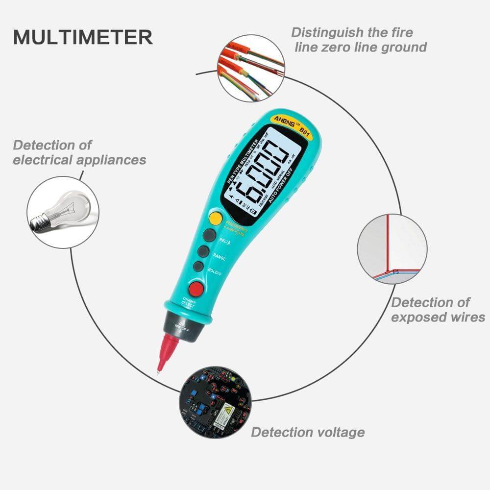 Digital Multi Meter Pen Type Auto Range Ac Dc Voltage Electronic