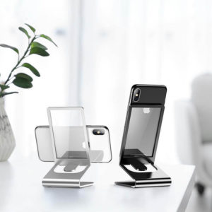 Display Your Phone With A Touch Of Sparkle With Solid Glass Gadget Holder