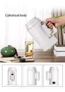 Dmwd Thermal Insulation Teapot Mini Electric Kettle Travel Folding Portable Slow Cooker Hot Water Heating Milk Boiler Coffee Cup