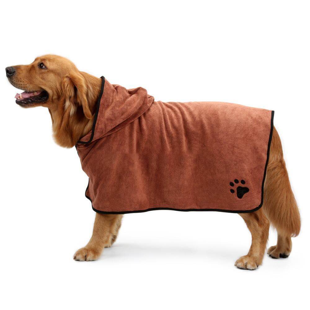 Dog Bathrobe Pet Drying Towel Super Absorbent Microfiber