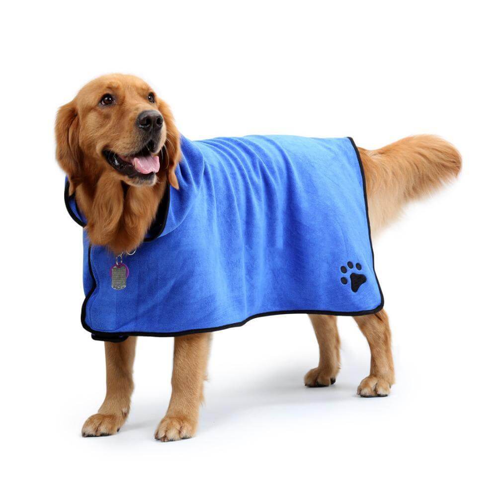 Dog Bathrobe Pet Drying Towel Super Absorbent Microfiber