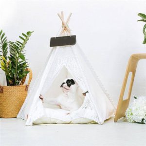 Dog Cat Teepee Pet Tepee Bed Tent Dog House Tipi