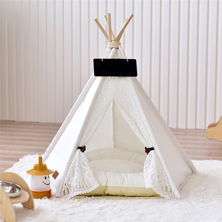 Dog Cat Teepee Pet Tepee Bed Tent Dog House Tipi