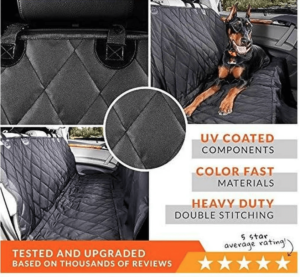 Dog Cover Hammock 600D Heavy Duty Waterproof Scratch Proof Nonslip Durable Soft Pet Back Seat Covers For Cars Trucks And Suvs