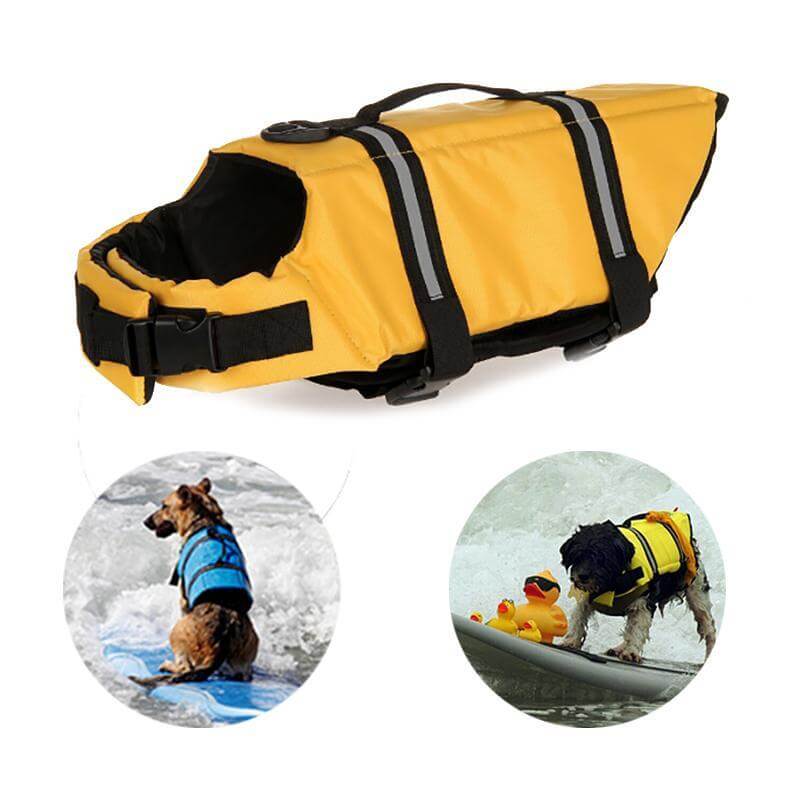 Dog Life Jacket Puppy Swimming Flotation Vest Life Guard