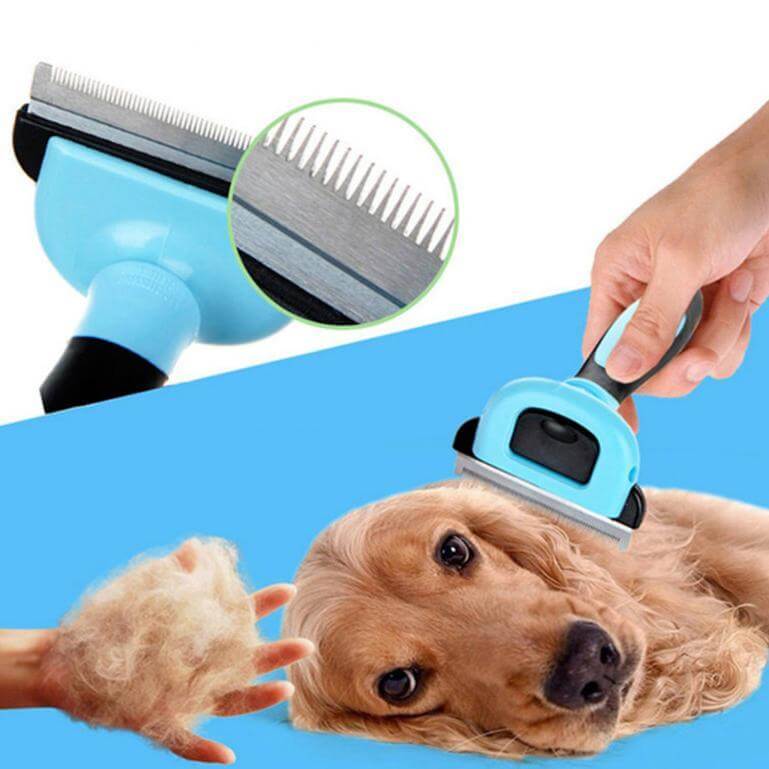 Dog Shedding Brush Pet Grooming Deshedding Trimming Comb