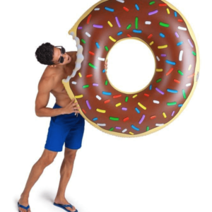 Donut Inflatable Swimming Ring Adult Super Large Gigantic Doughnut Kids Children Summer Party Pool Toys Life Buoy Seat Float