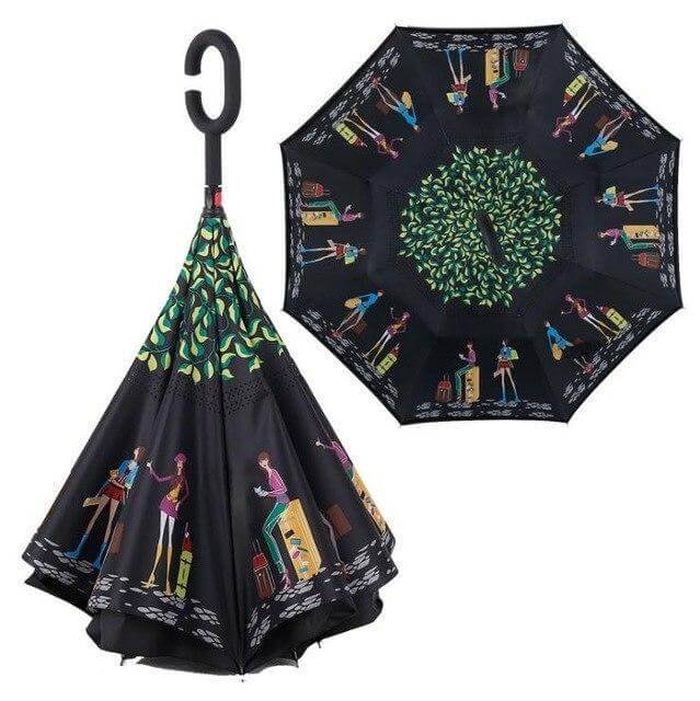 Double Layer Reverse Folding Umbrella