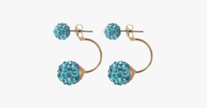 Double Sided Beads Ball Earrings