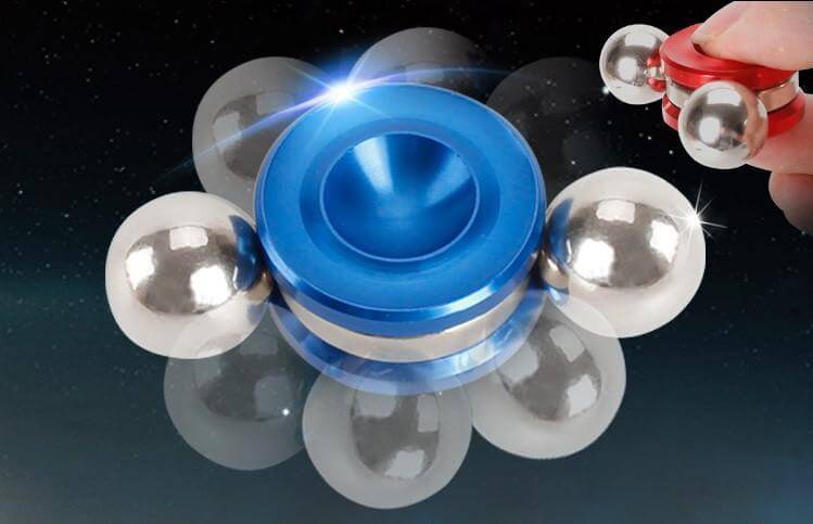 Dual Balls Orbiter Magnetic Spinner