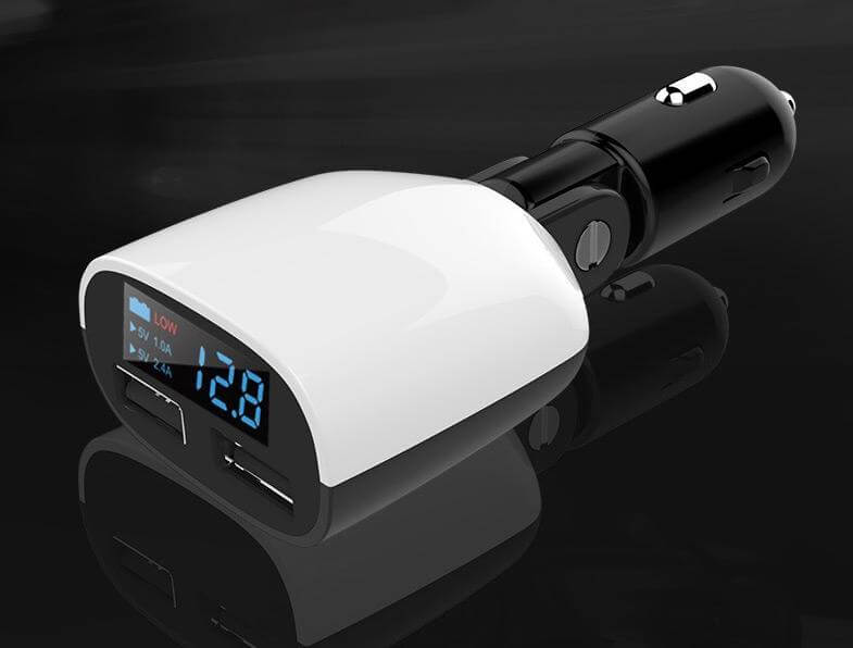 Dual Port Usb Car Charger With Led Display Keep You And Your Devices As Safe As Possible