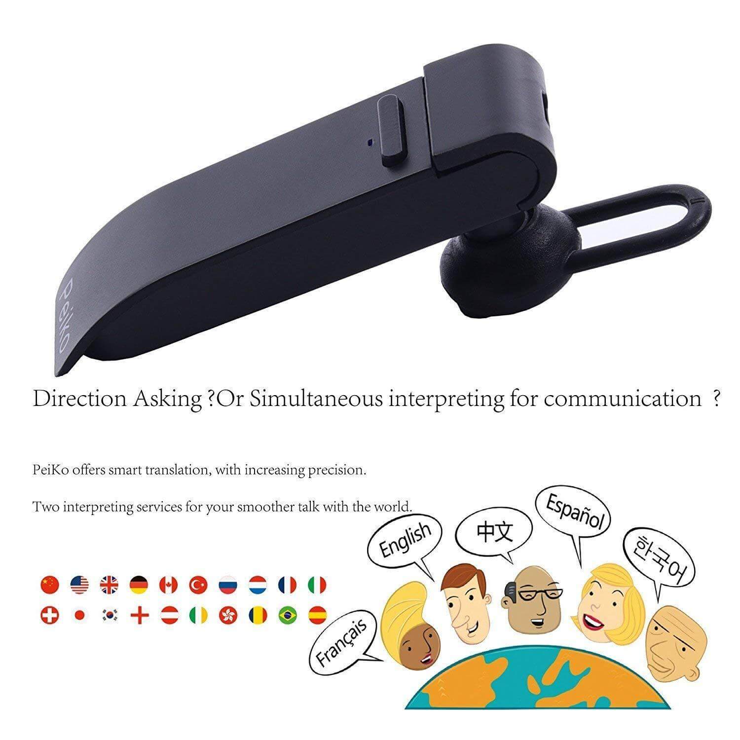 Earpiece Translator Language Translating Earbuds In Ear Translator
