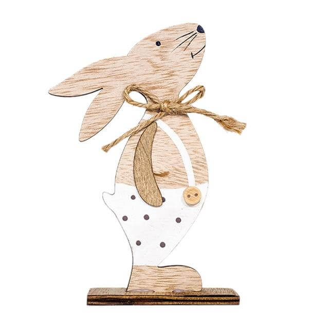 Easter Rabbit Wooden Decorations