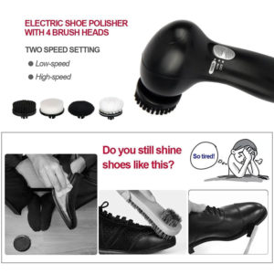 Electric Shoe Brush Automatic Handheld Shine Polisher Set