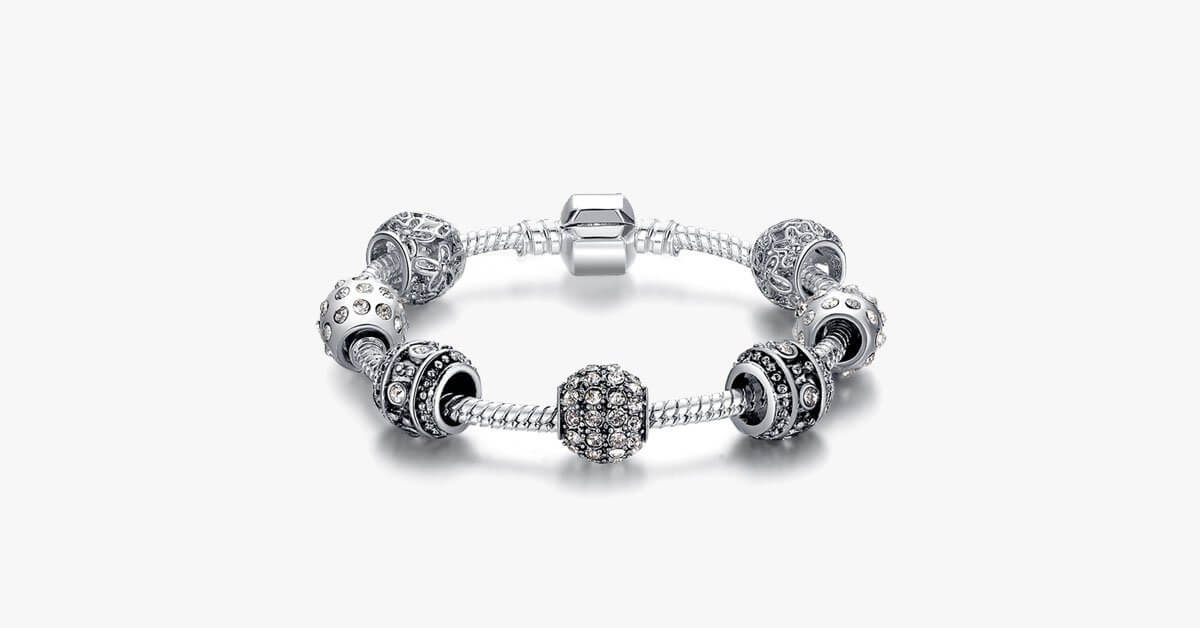 Elegant Crystal Charm Bracelet
