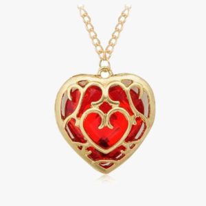 Embroidered Heart Necklace