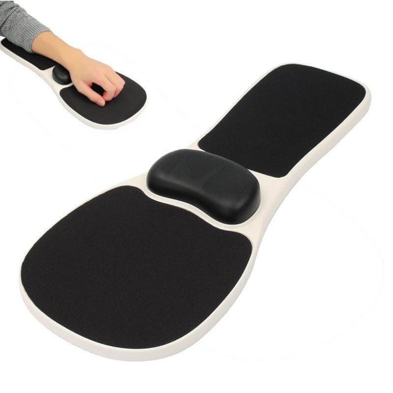 Ergonomic Desk Chair Attachable Arm Rest Wrist Support Mouse Pad