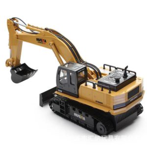 Excavator Toy Remote Control Rc Rechargeable Metal Truck 11 Channels