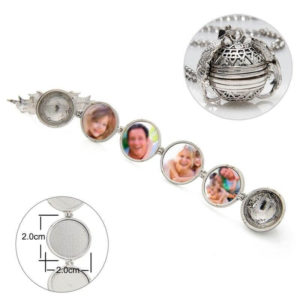 Expanding 4 Photo Locket Necklace Picture Locket Pendant Necklace