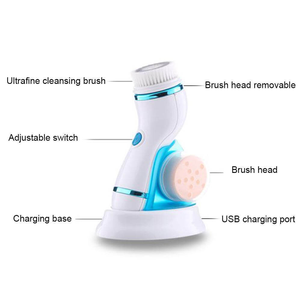 Facial Cleansing Brush Face Skin Care Electric Scrubber Brush