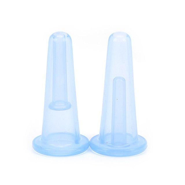 Facial Cupping Set 4Pcs Silicone Vacuum Face Body Message Cup