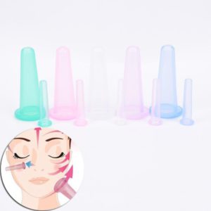 Facial Cupping Set 4Pcs Silicone Vacuum Face Body Message Cup