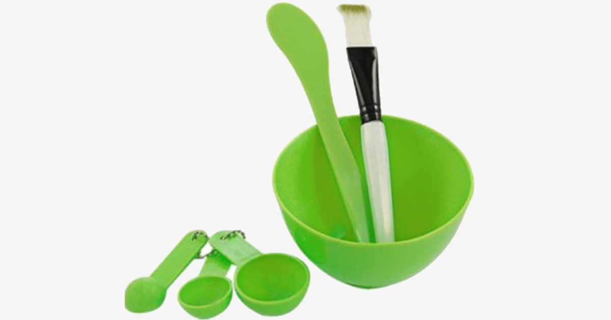Facial Mask Mixing Bowl Brush Spoon Tool