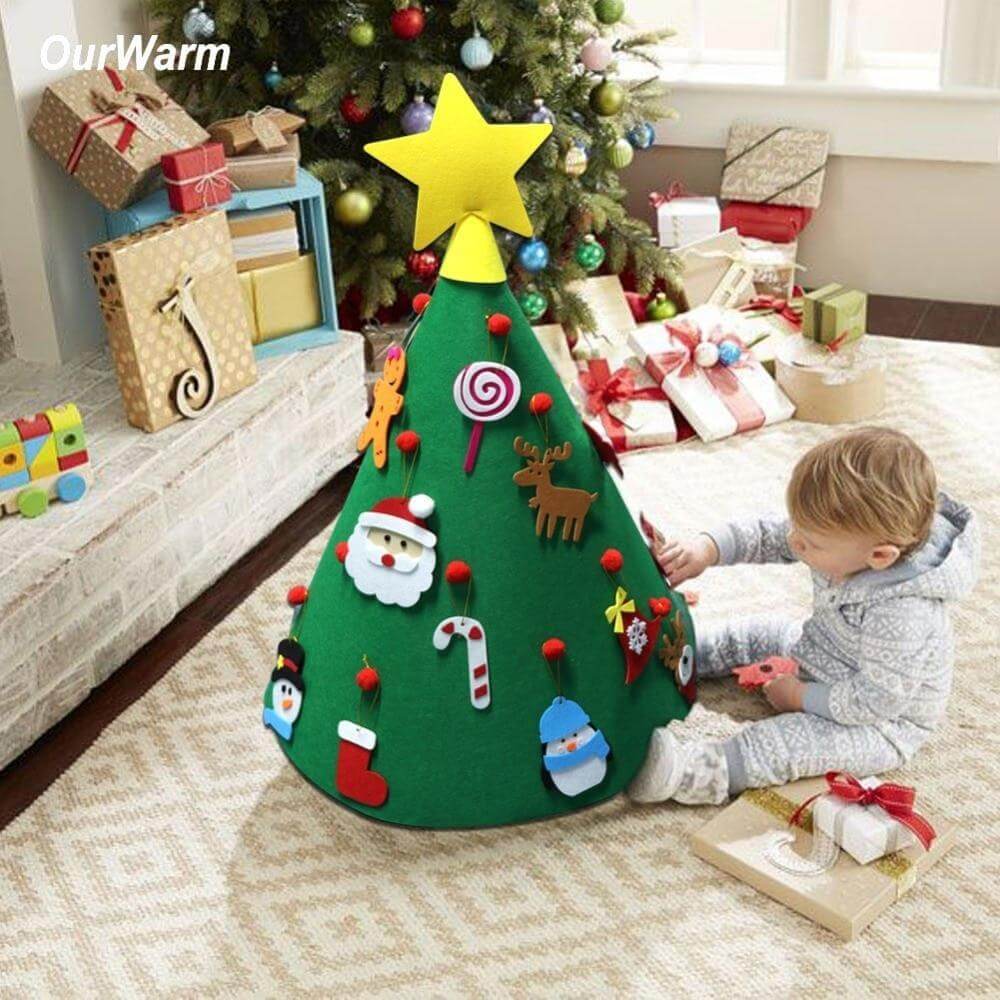 Felt Christmas Tree Kids Christmas Tree Xmas Toddler For Decoration