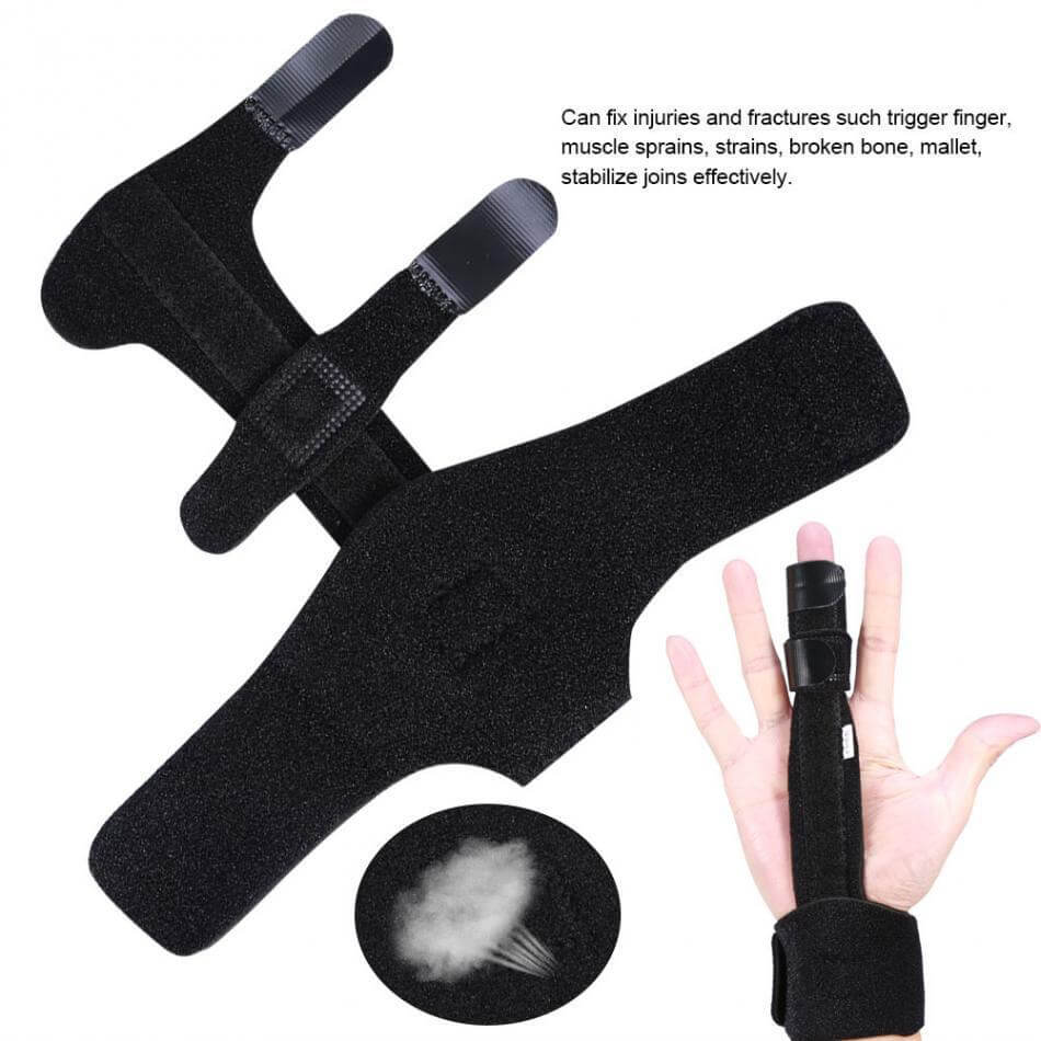 Finger Brace Adjustable Finger Straightener Fractures Splint