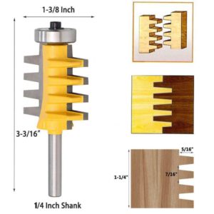 Finger Joint Router Bit Finger Joint Jig Wood Shank Drill Bit Rail