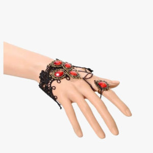 Fire Ruby Ring To Wrist Bracelet