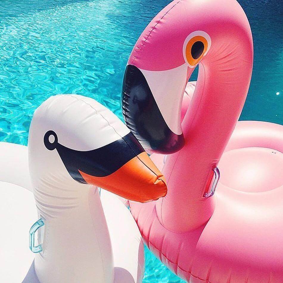 Flamingo Pool Float Inflatable Swimming Pool Giant Swan Float