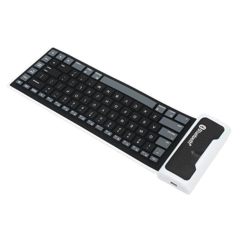 Flexible Roll Up Keyboard Foldable Portable Bluetooth Wireless