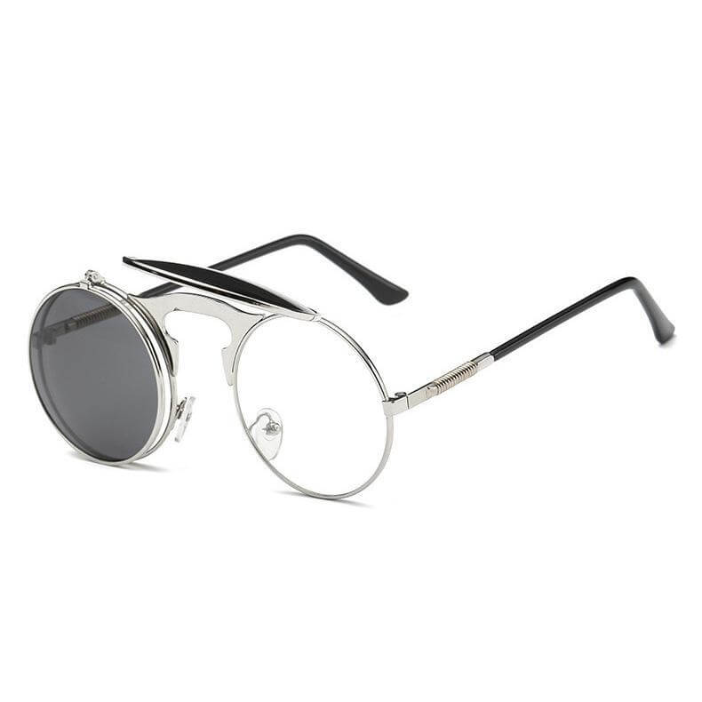 Flip Up Sunglasses Steampunk Glasses Gold Frame Sunglasses