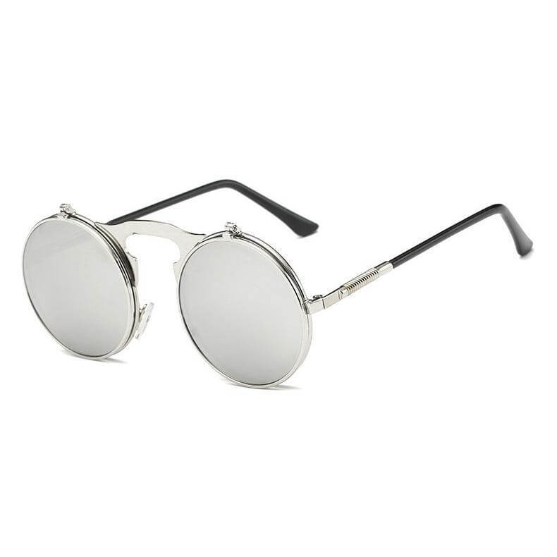 Flip Up Sunglasses Steampunk Glasses Gold Frame Sunglasses