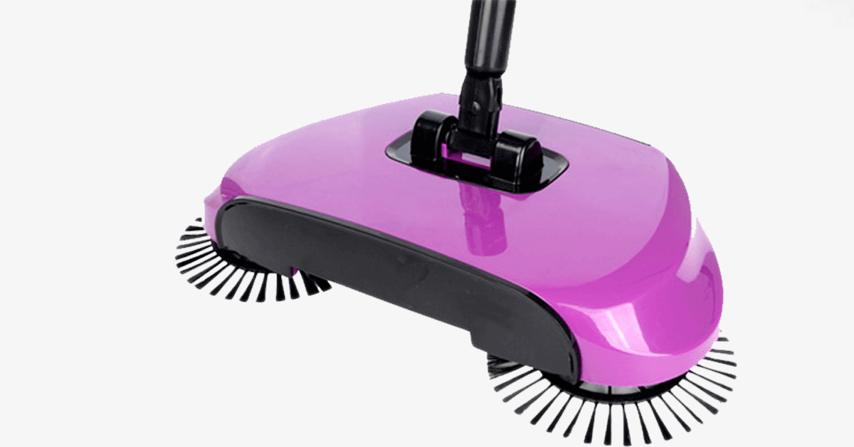Floor Sweeper With Rotating Brushes