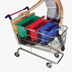 Foldable Reusable Shopping Cart Bags 4Pcs