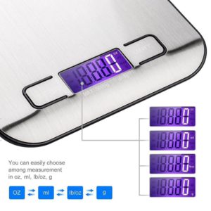 Food Weight Scales Digital Kitchen Scale Stainless Steel