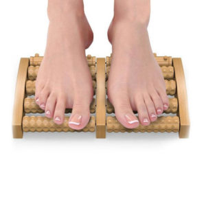 Foot Massager Wooden Stress Pain Relieving Foot Roller