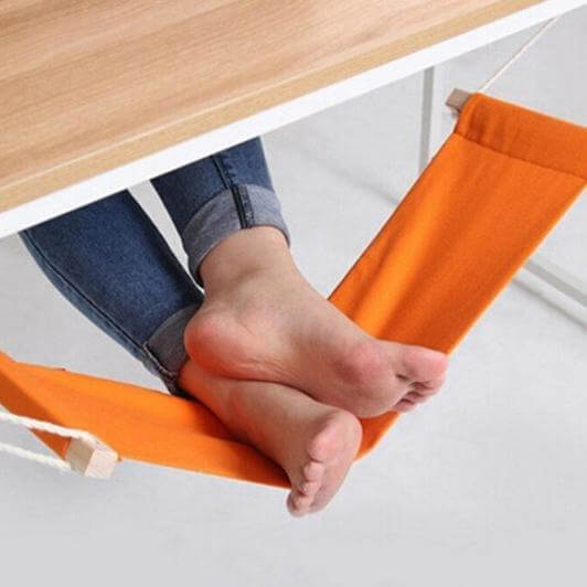 Foot Rest Hammock Portable Adjustable Desk Feet Hammock