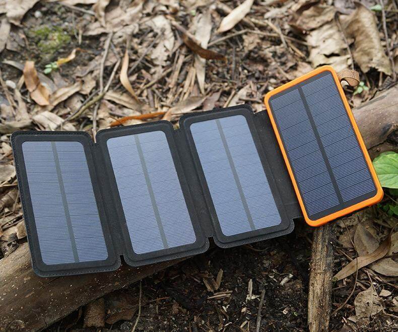 Fordable Dual Usb Solar Charger Get Energy From Sunlight