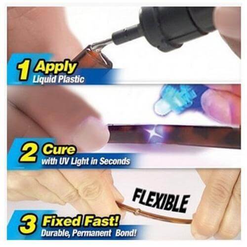 Glue 5 Second Fix Uv Light Liquid Plastic Welding Repair Pen Tool